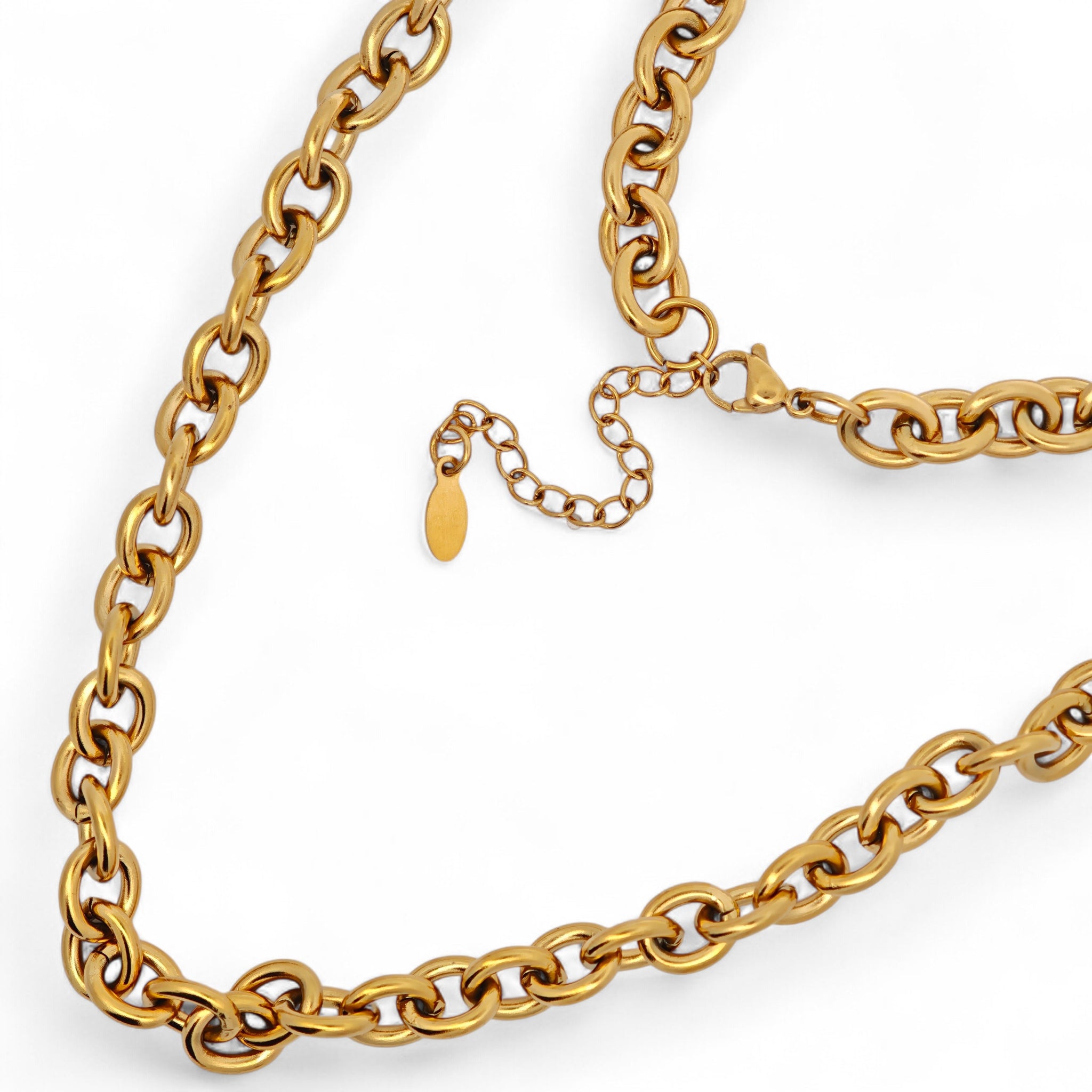 Collana a Catena Spessa in Acciaio