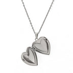 Collana in Acciaio con Ciondolo a Cuore Apribile