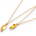 Collana in Acciaio con Cuore Geometrico