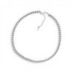 Collana Girocollo a Treccia Spiga In Acciaio Inossidabile
