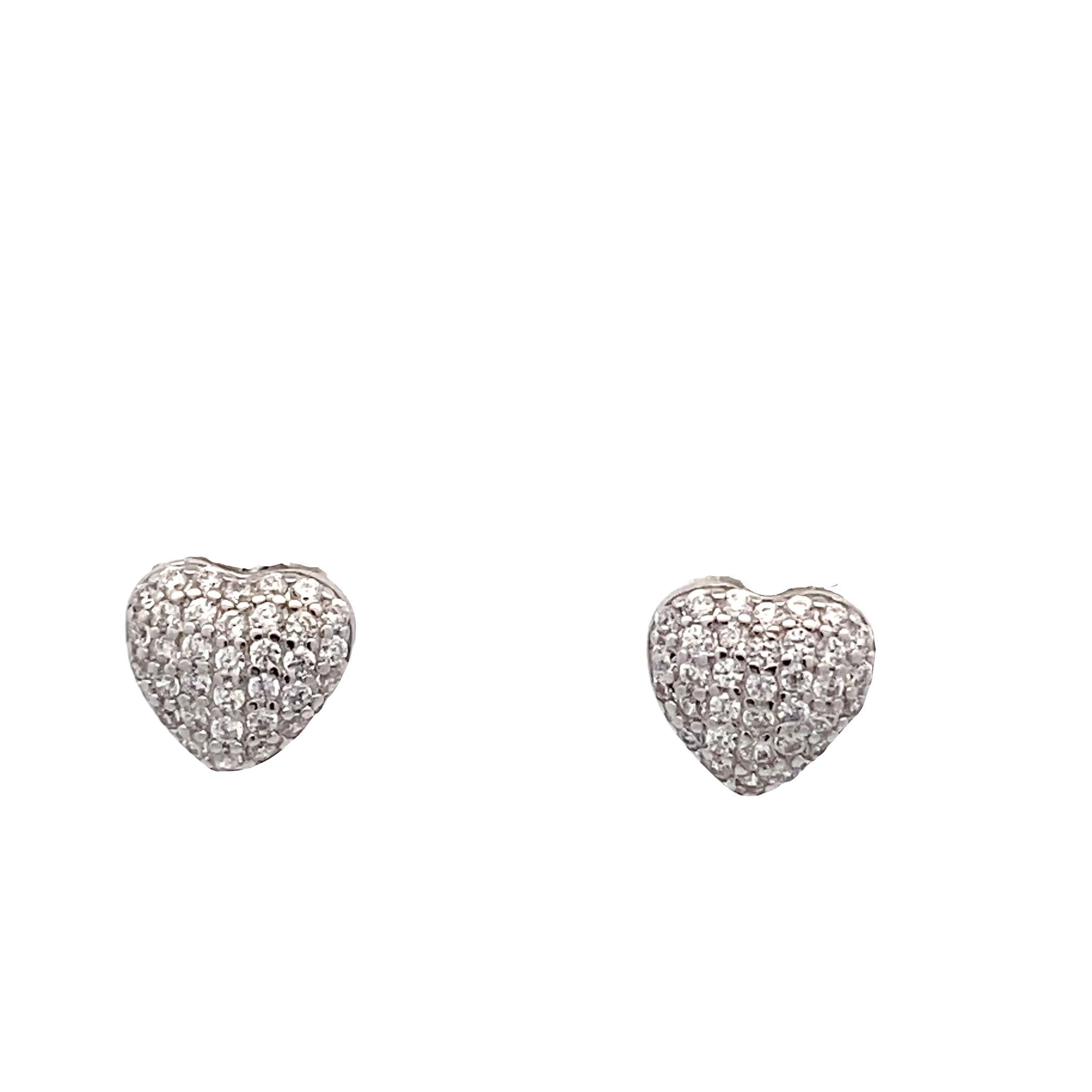 BOTTONE CUORE IN ARGENTO 925