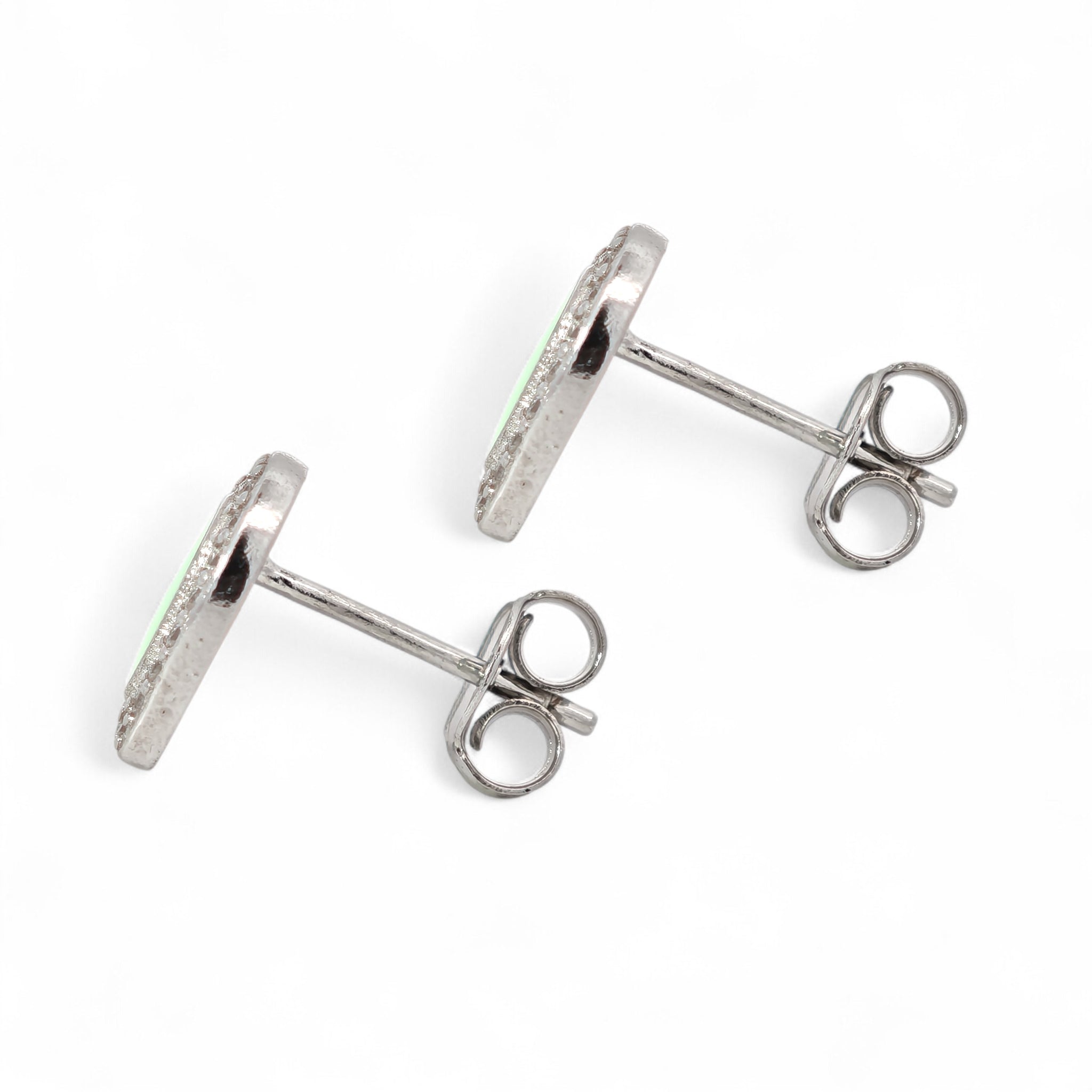 Orecchini Cuore Smaltato Argento 925
