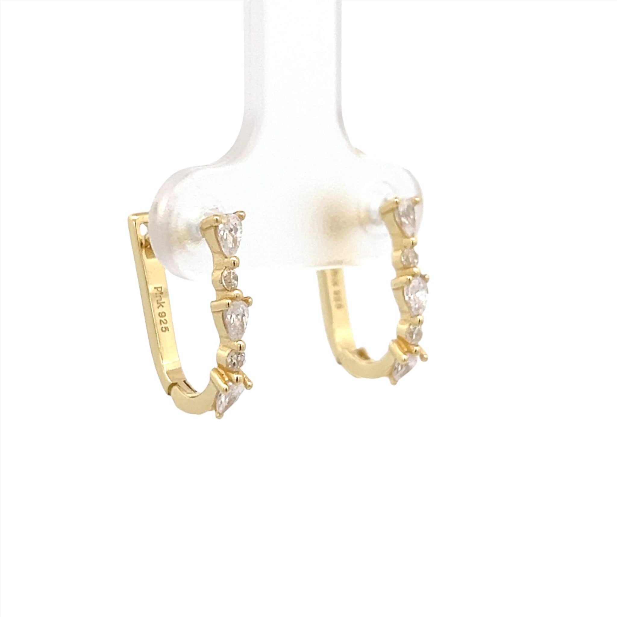 ORECCHINI FASCIA ZIRCONATA IN ARGENTO 925