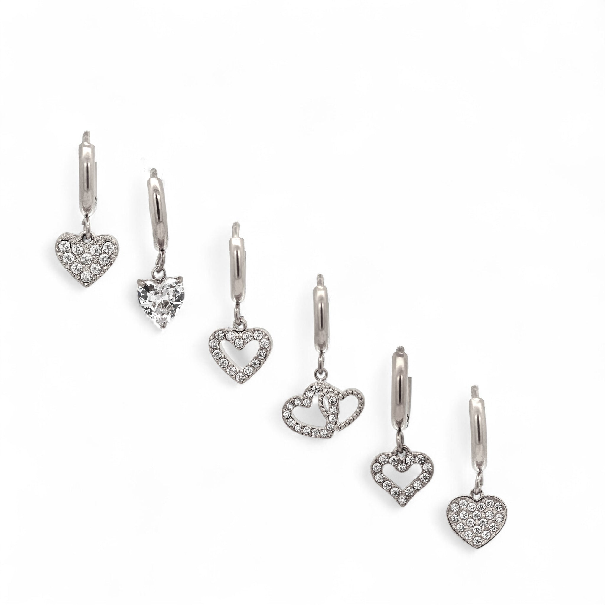 Set Orecchini Cuori