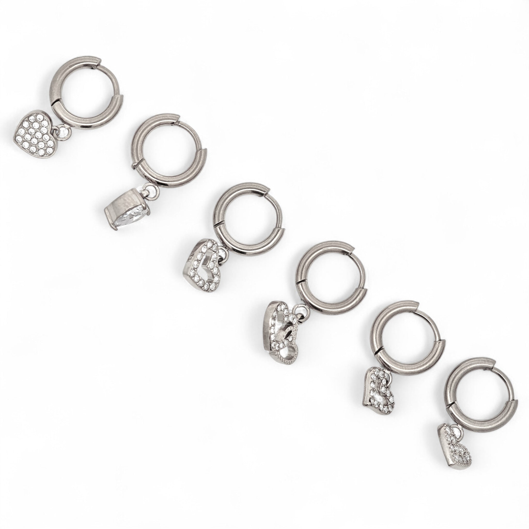 Set Orecchini Cuori