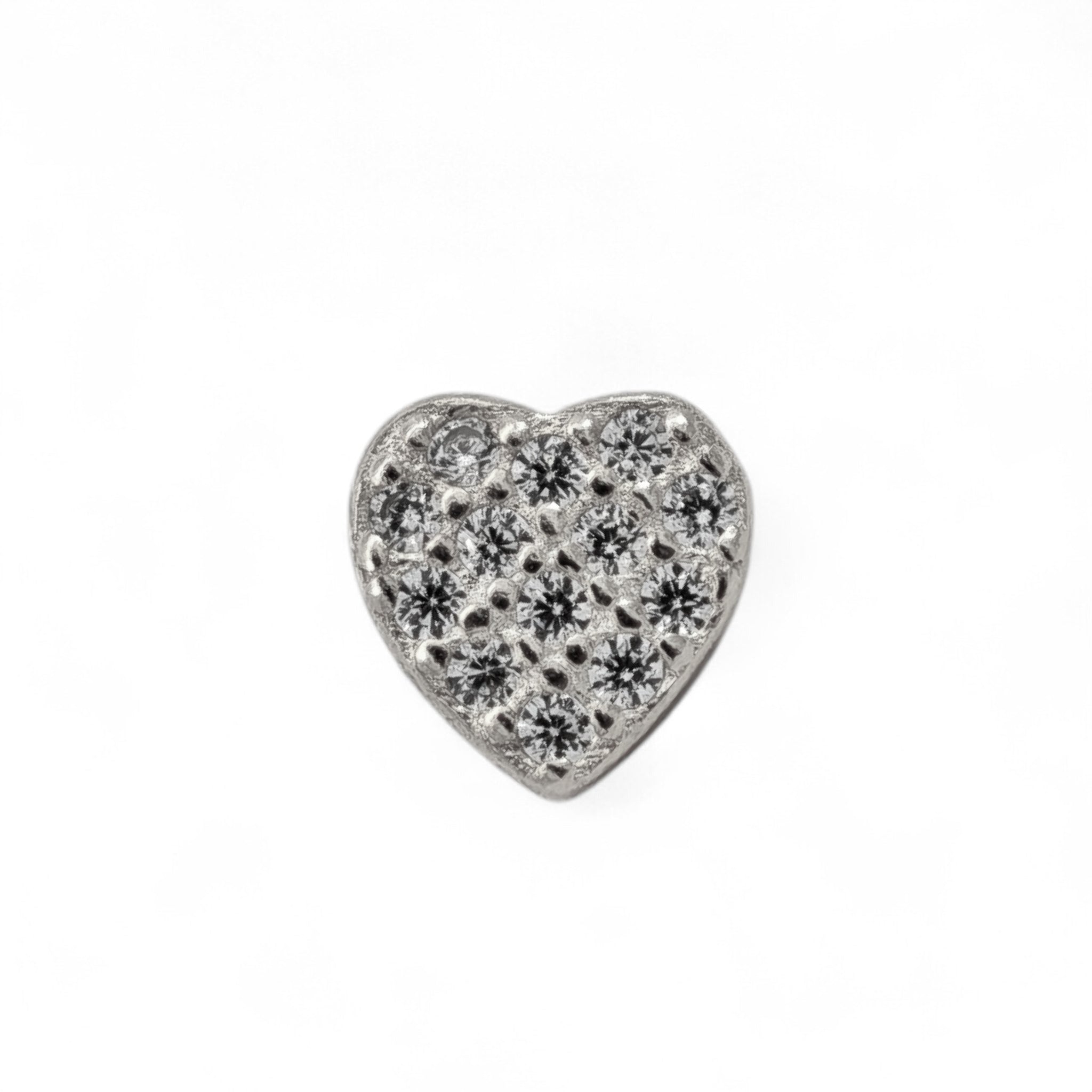 Piercing Cuore Pavé Argento