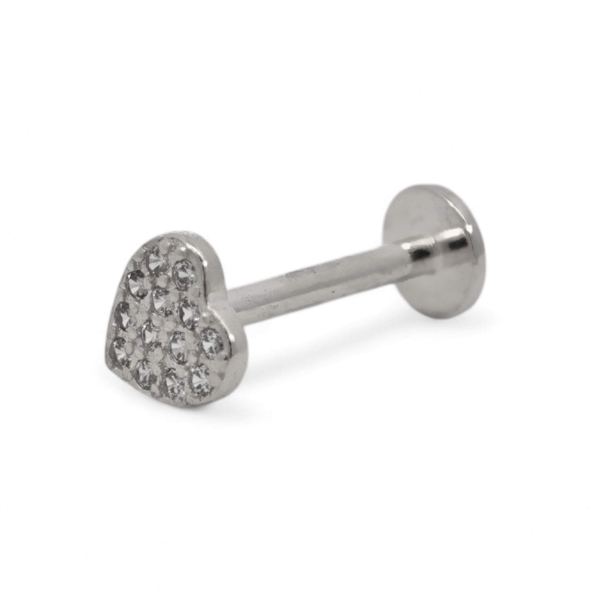 Piercing Cuore Pavé Argento