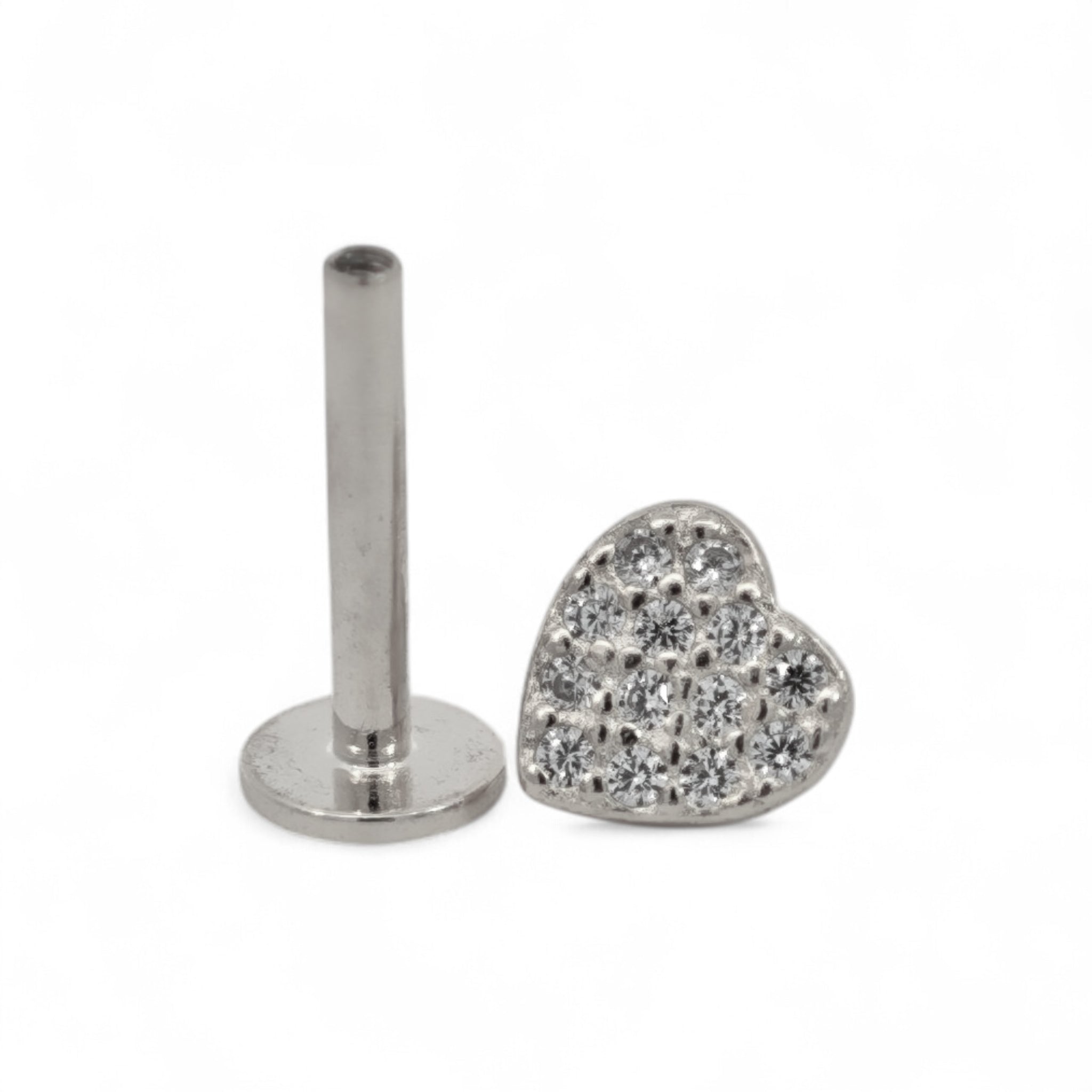 Piercing Cuore Pavé Argento