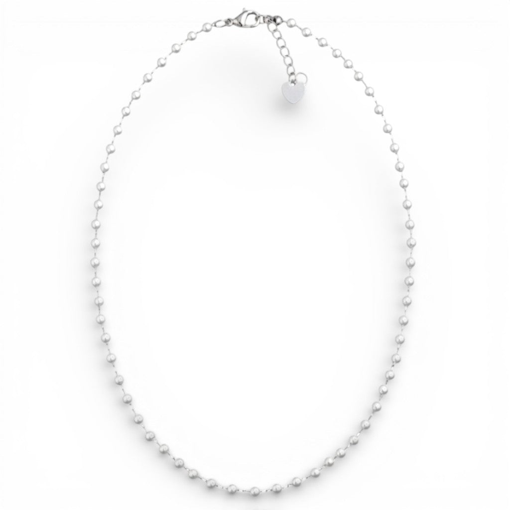 Collana Perle In Acciaio Inossidabile