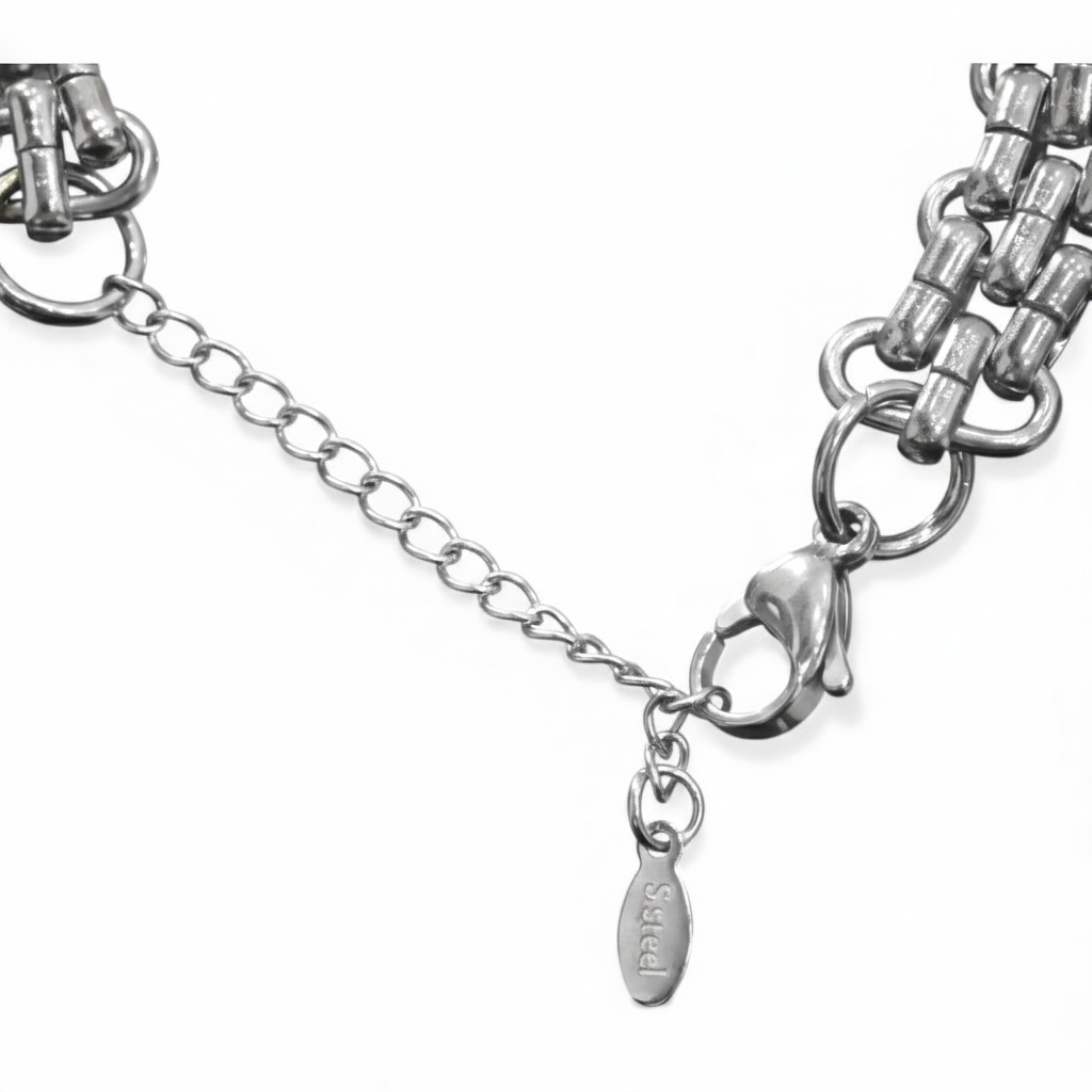 Bracciale Catena Doppia  in Acciaio Inossidabile