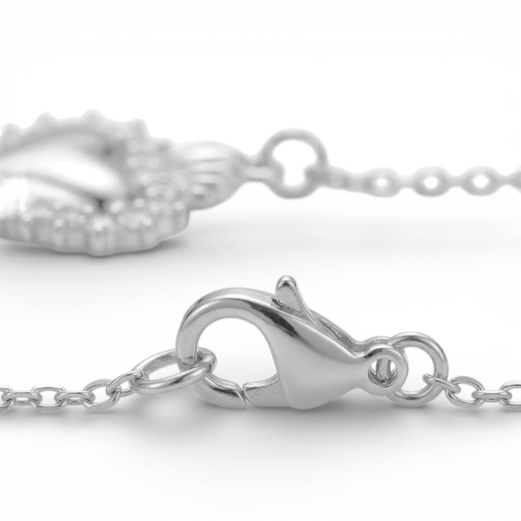 Collana Cuore Sacro Radioso In Acciaio Inossidabile