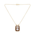 Collana Catenina con Cammeo Cuore Sacro In Argento 925