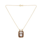 Collana Catenina con Cammeo Cuore Sacro In Argento 925