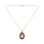 Collana Catenina con Cammeo Corna In Argento 925