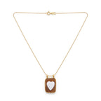 Collana Catenina con Cammeo Cuore Argento 925