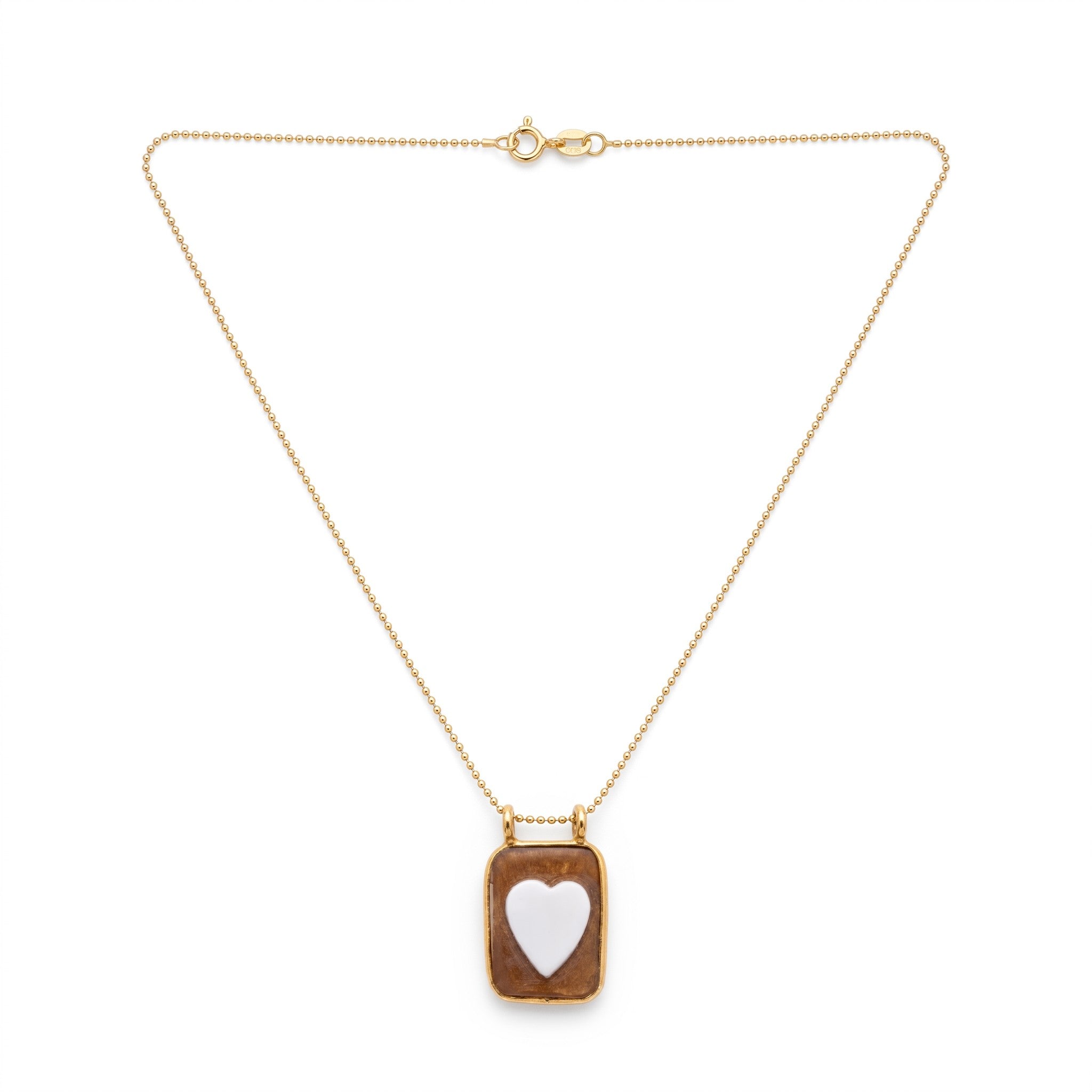 Collana Catenina con Cammeo Cuore Argento 925