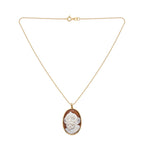 Collana Catenina con Cammeo Scimmia In Argento 925