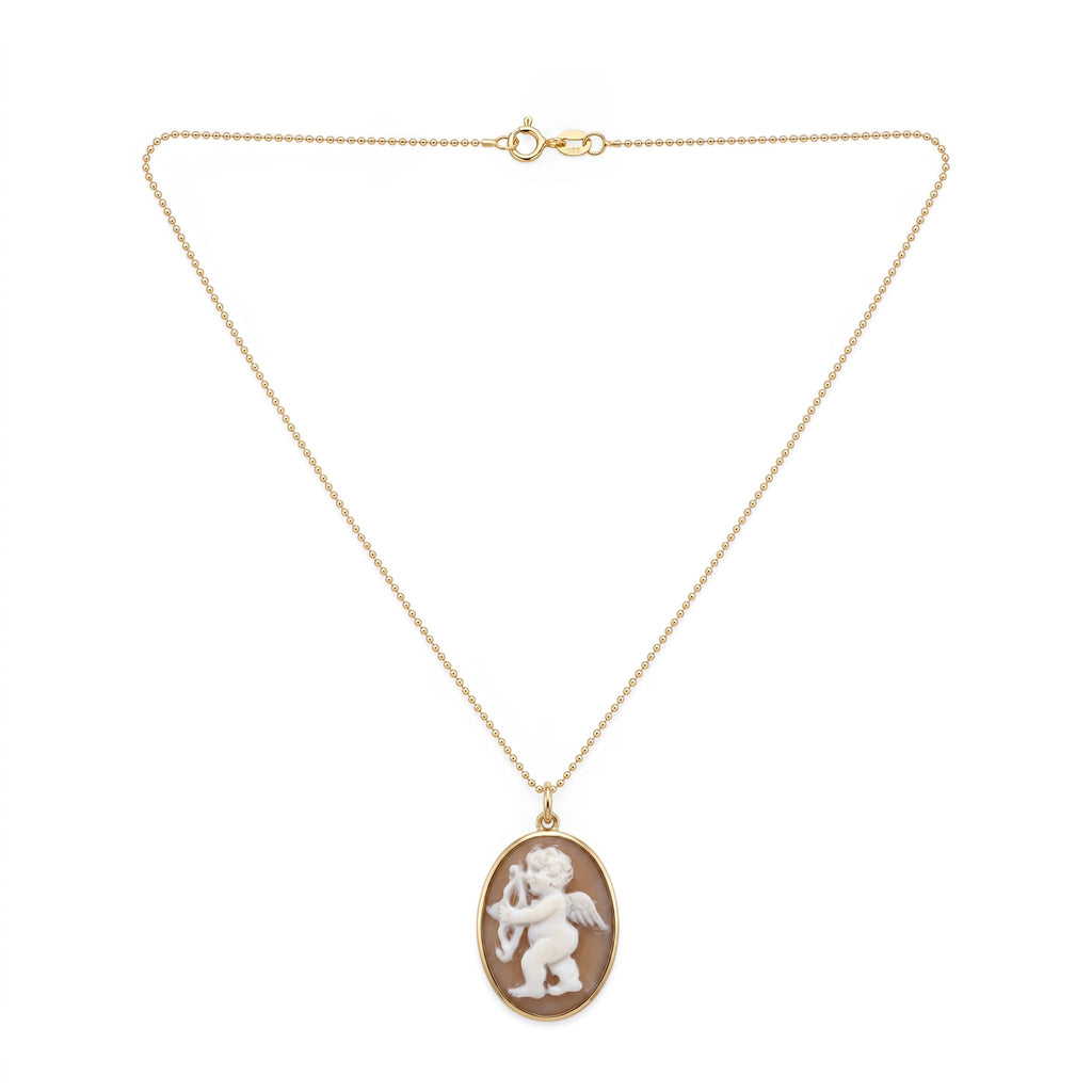 Collana Catenina con Cammeo Cupido In Argento 925