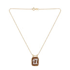 Collana Catenina con Cammeo Numero In Argento 925