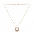 Collana Catenina con Cammeo Cuore Radioso In Argento 925