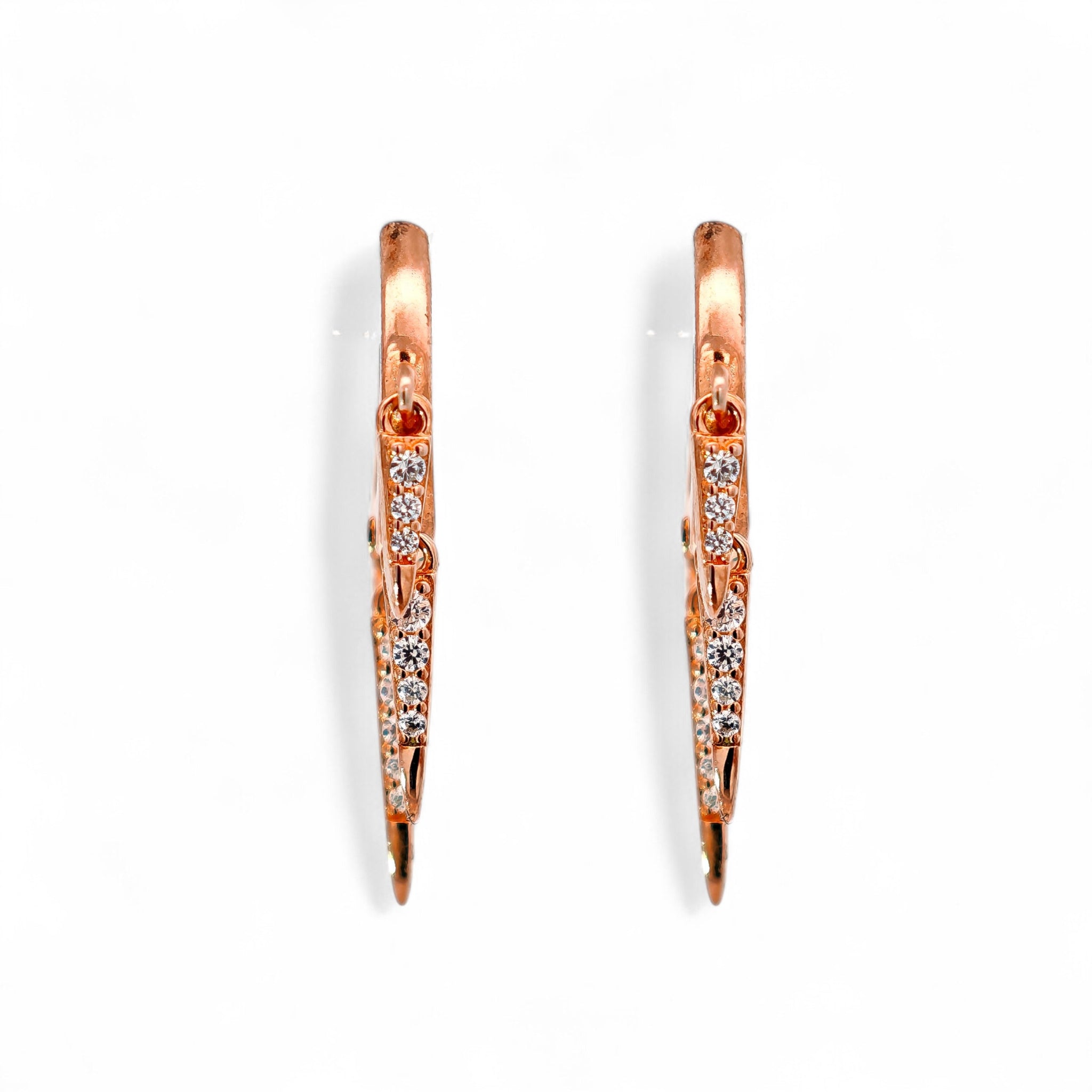 Orecchini Pendenti Rosa Chic in Argento
