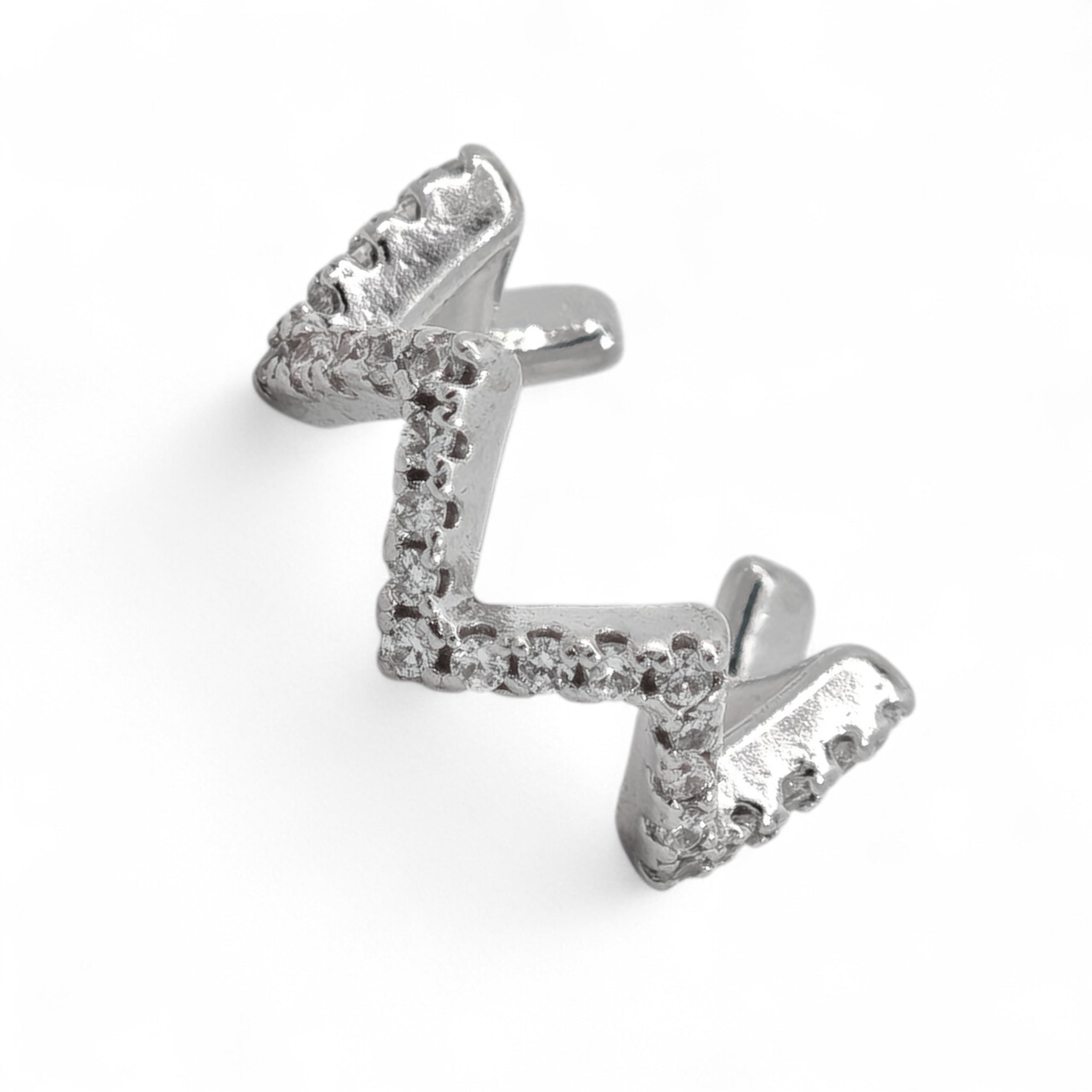 Earcuff Zigzag Argento