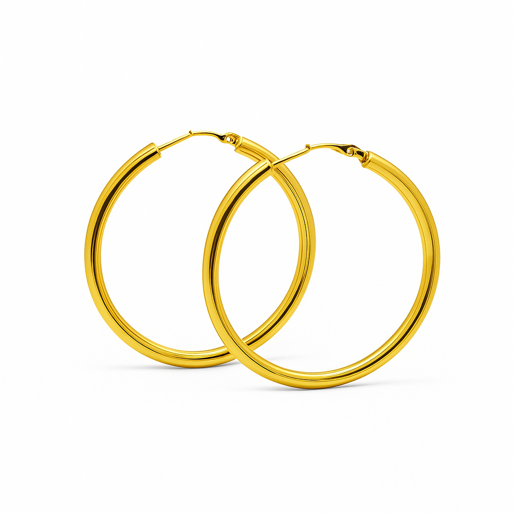 Orecchini Cerchio in Acciaio