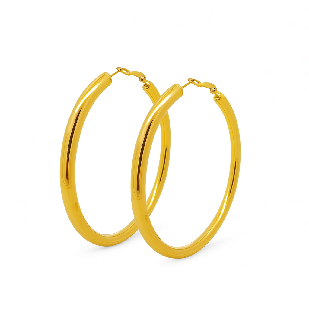 Orecchini Cerchio in Acciaio