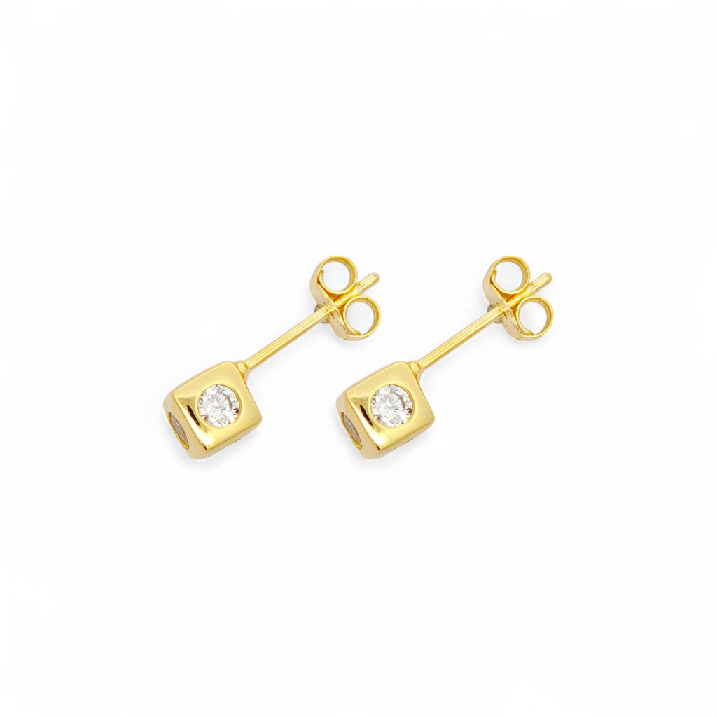 Orecchini Dado in Argento 925