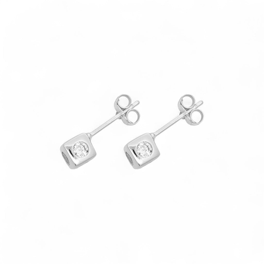 Orecchini Dado in Argento 925