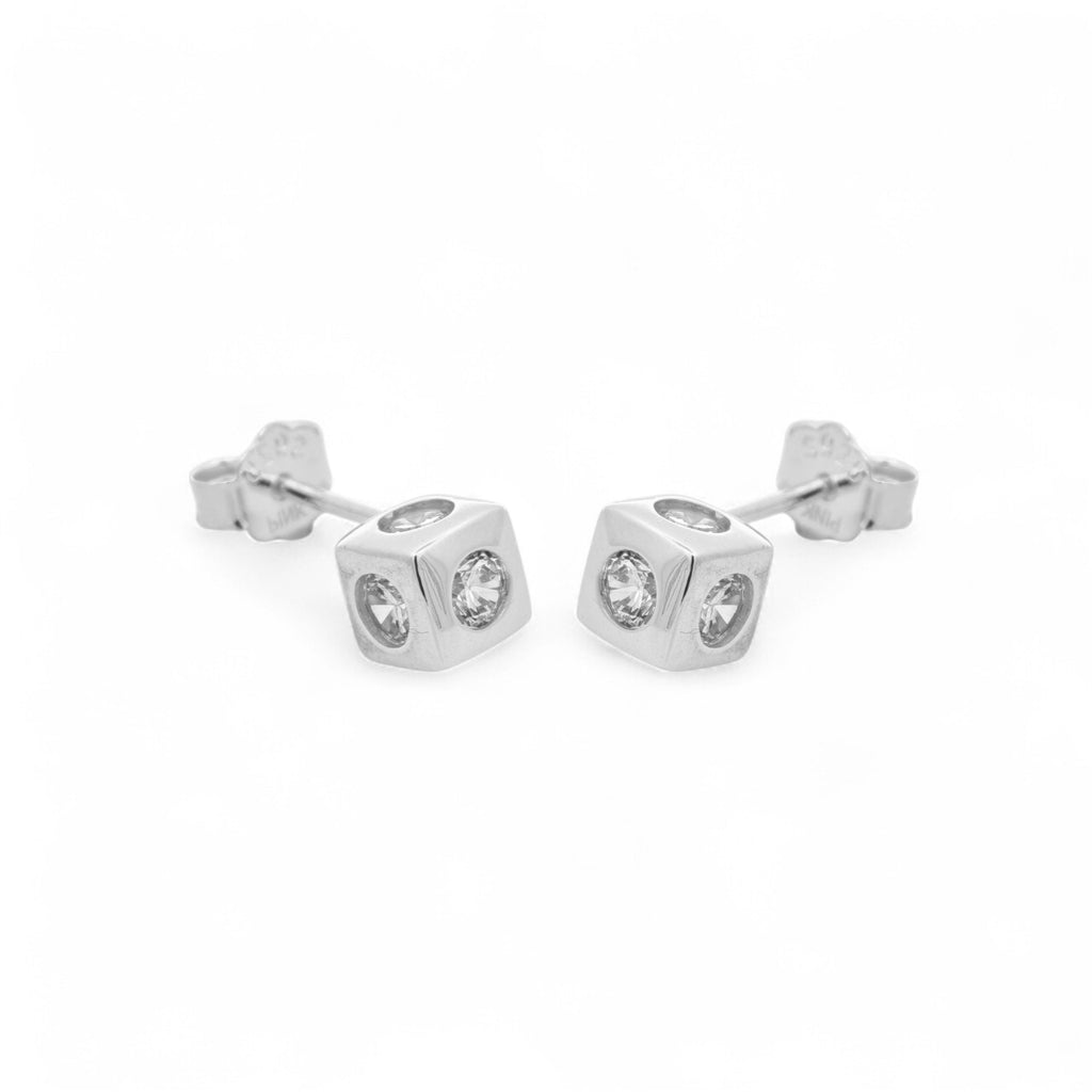 Orecchini Dado in Argento 925