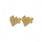 Orecchini in Argento 925 Con Cuori Pixel