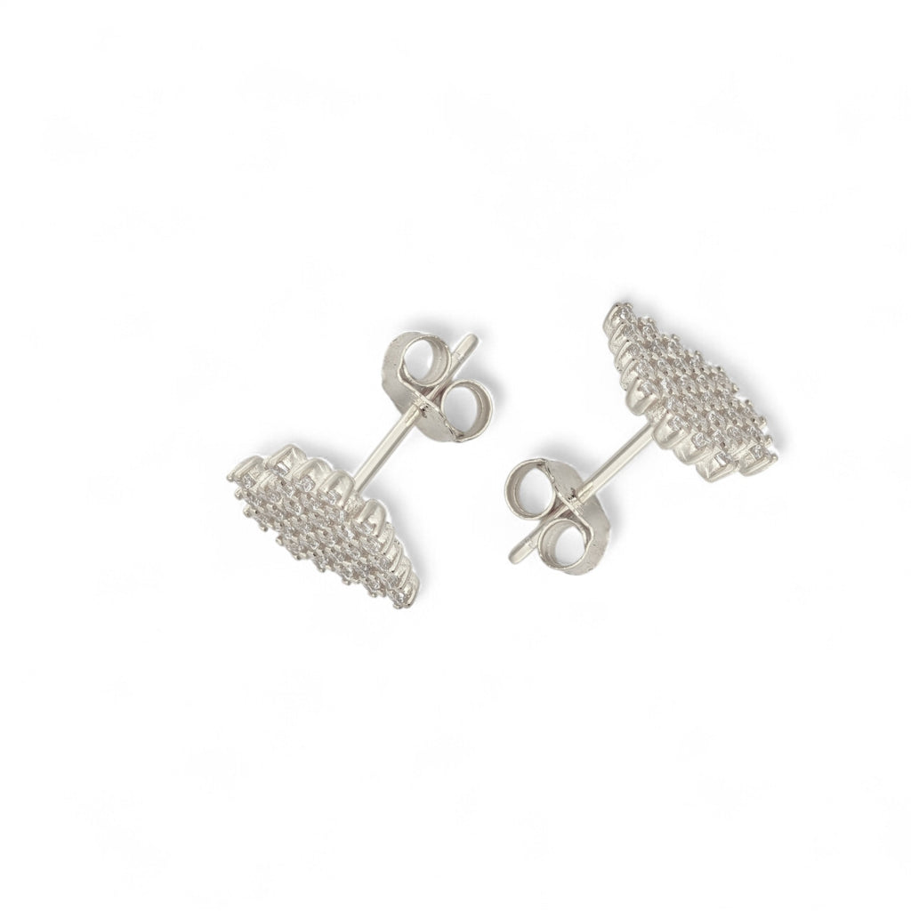 Orecchini in Argento 925 Con Cuori Pixel