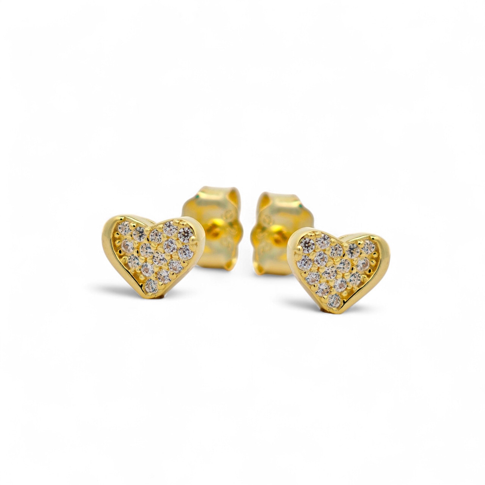 Orecchini Cuori Pave`
