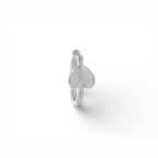 Ear Cuff Cuore In Argento 925