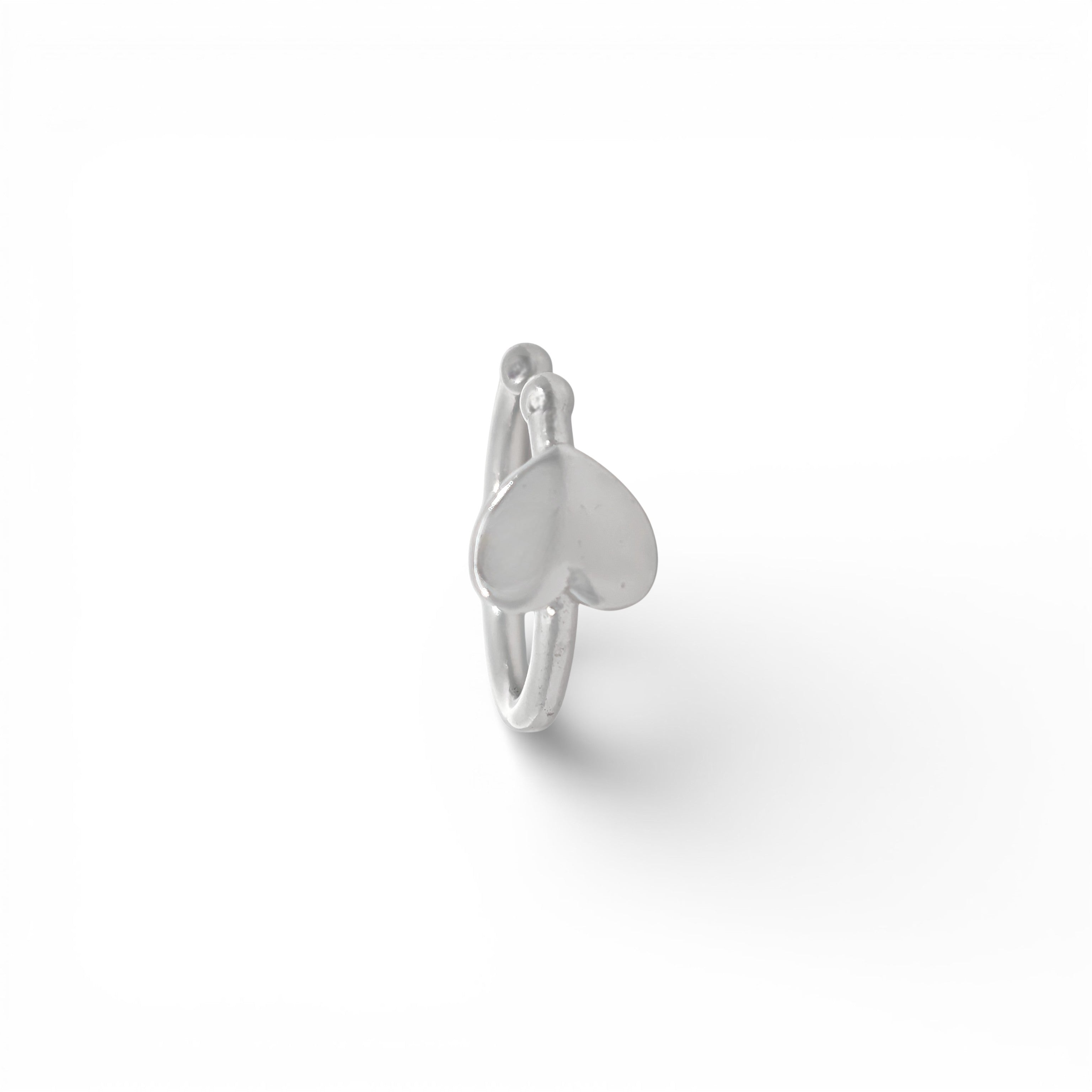 Ear Cuff Cuore In Argento 925