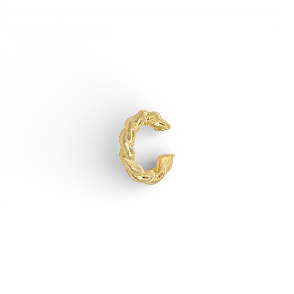Ear Cuff Torchon In Argento 925