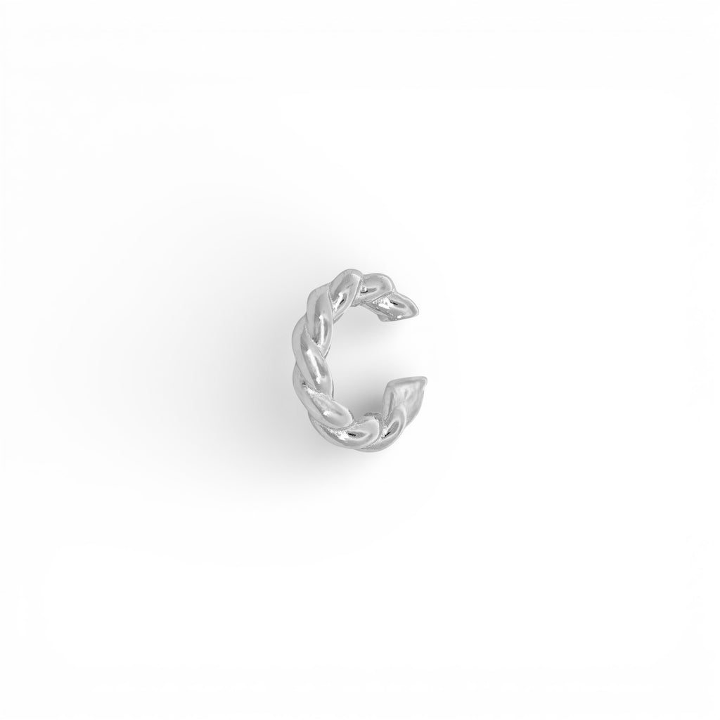 Ear Cuff Torchon In Argento 925