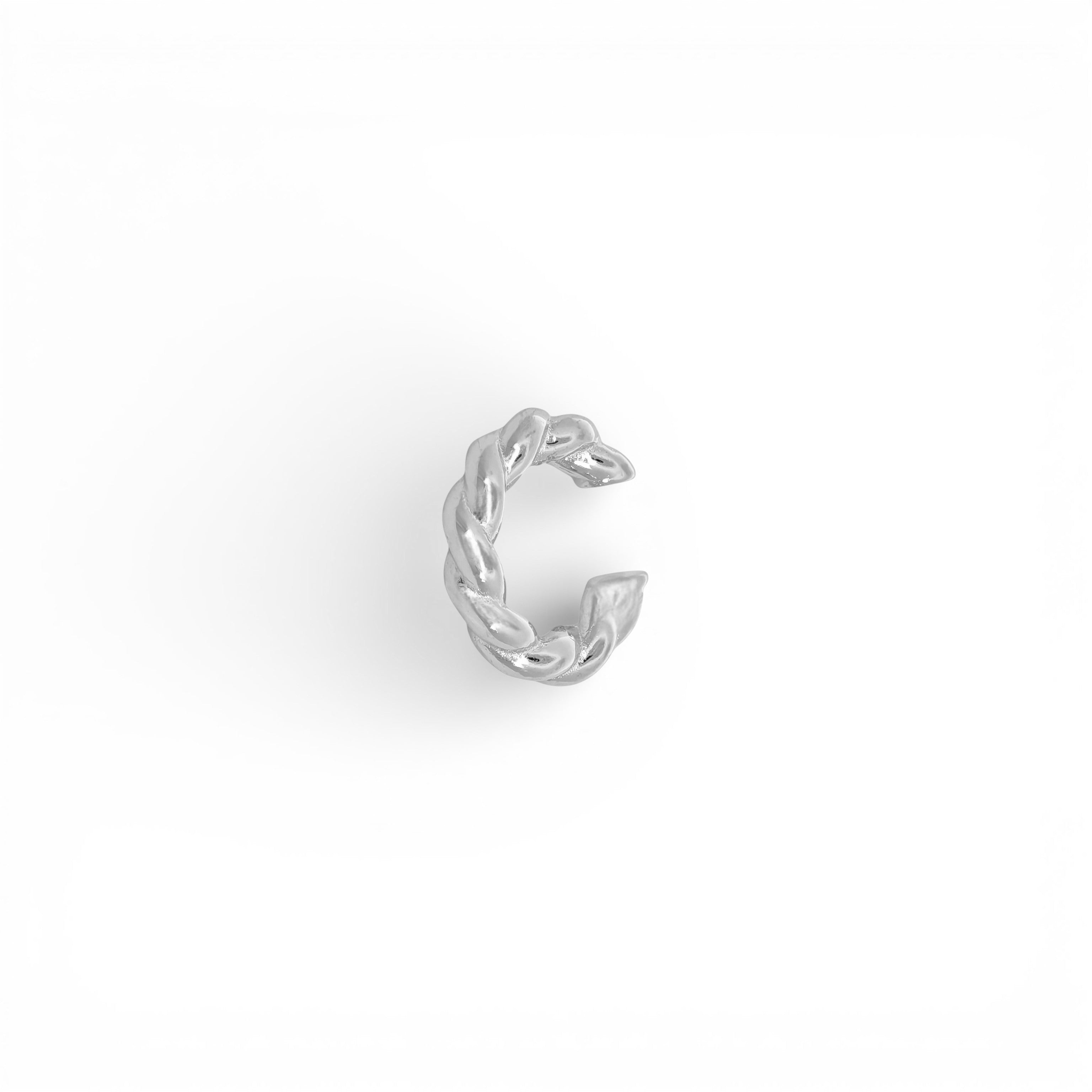 Ear Cuff Torchon In Argento 925