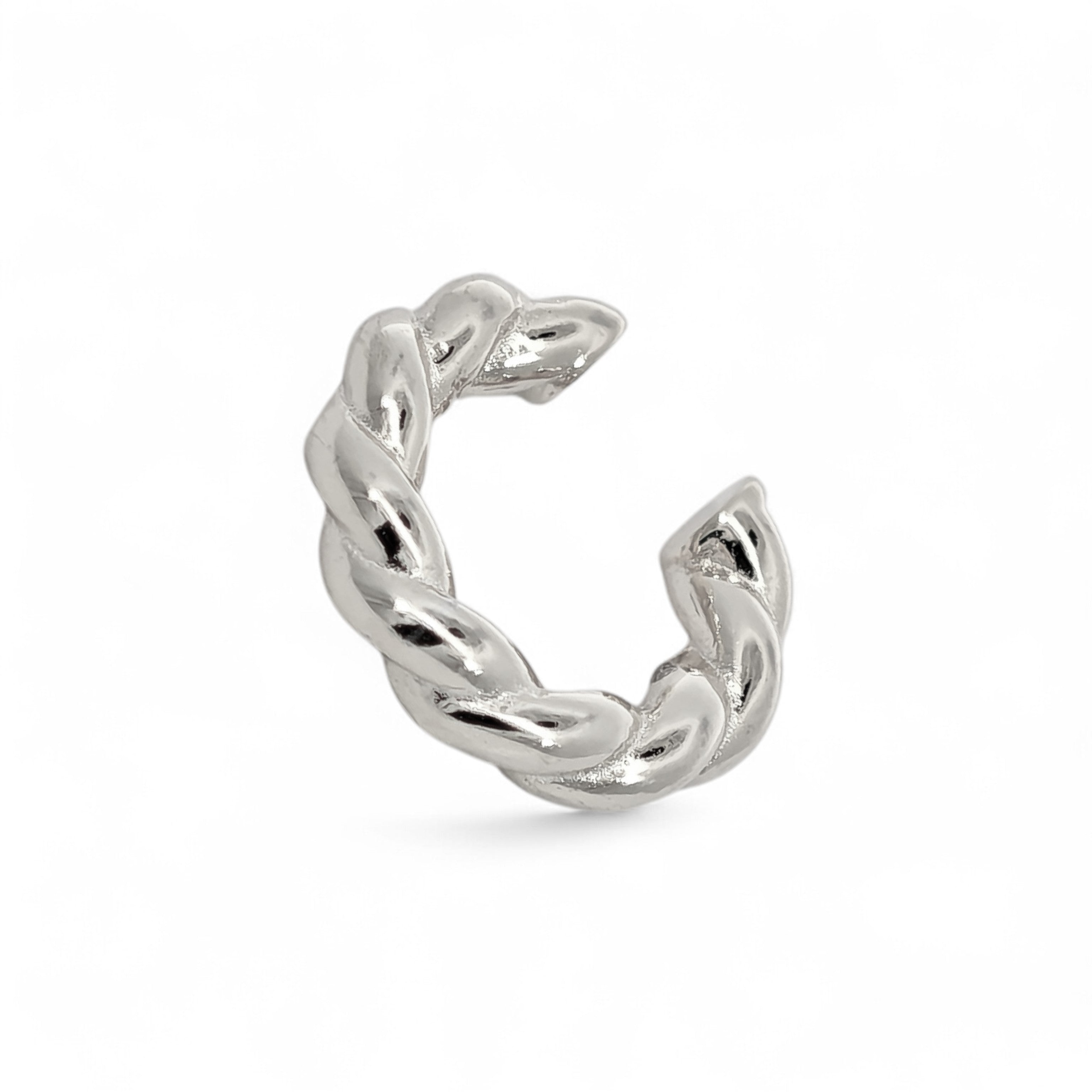 Earcuff Treccia Argento