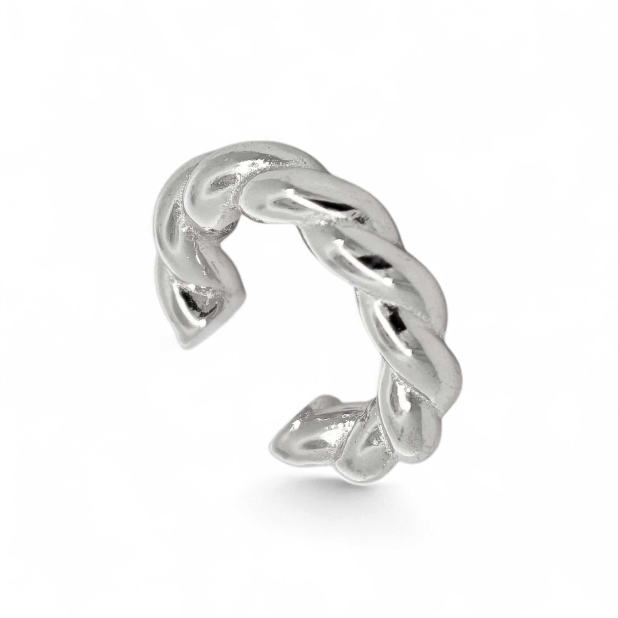 Earcuff Treccia Argento