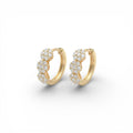 Orecchini Bouquet di Brillanti a Fiore In Argento 925