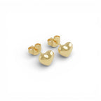 Orecchini Cuore Bombato In Argento 925