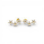 Orecchini Petali Preziosi a Fiore In Argento 925