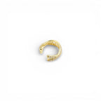 Ear Cuff Abbraccio Scintillante Intrecciato In Argento 925