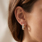 Orecchini Trilogia Floreale con Zirconi In Argento 925