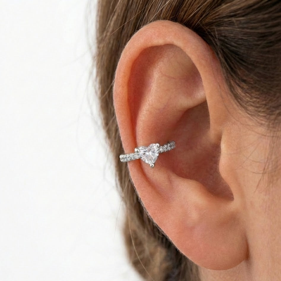Ear Cuff Luce In Argento 925