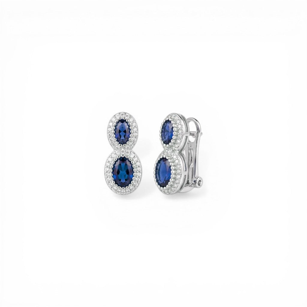 Orecchini Doppio Kate a Clip In Argento 925