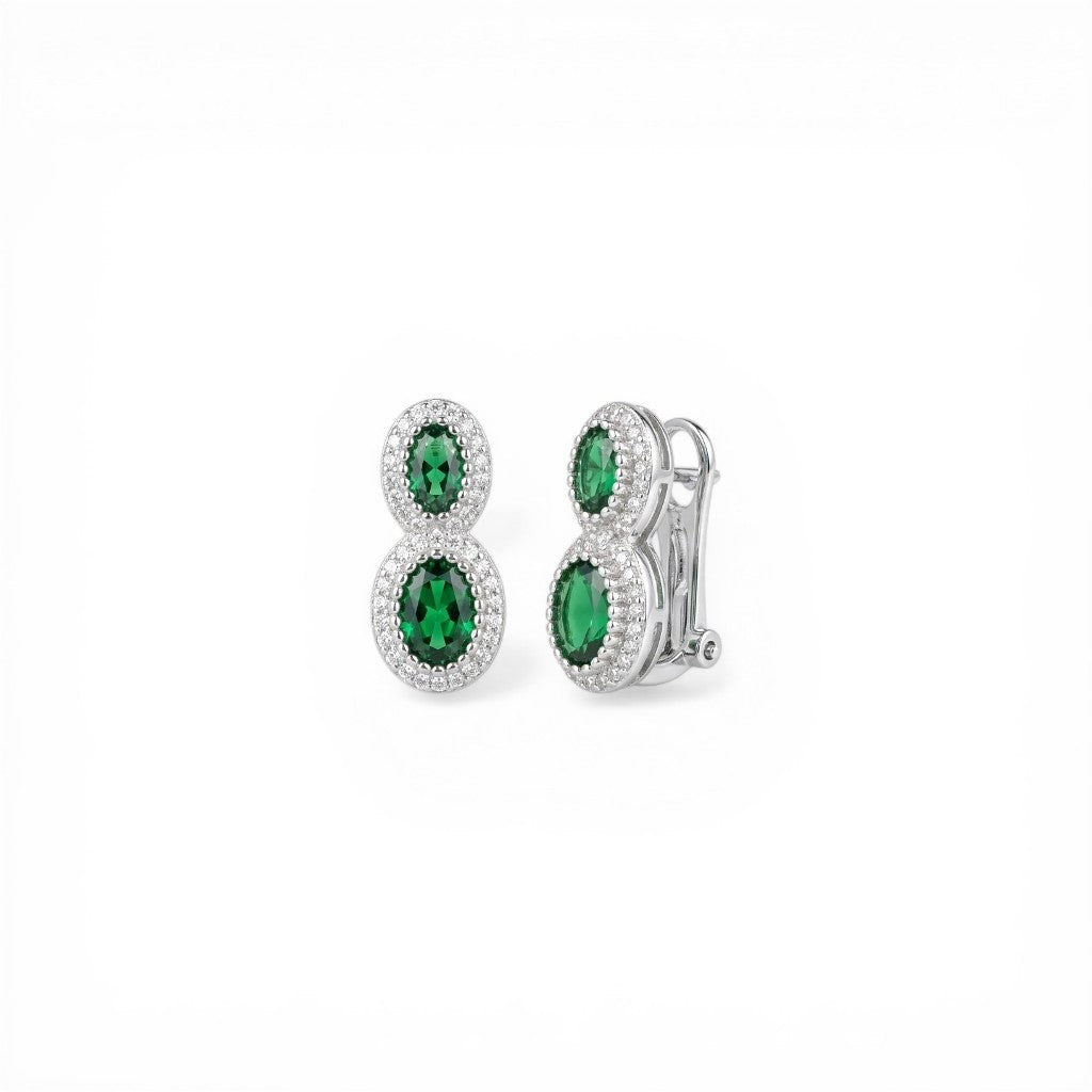 Orecchini Doppio Kate a Clip In Argento 925