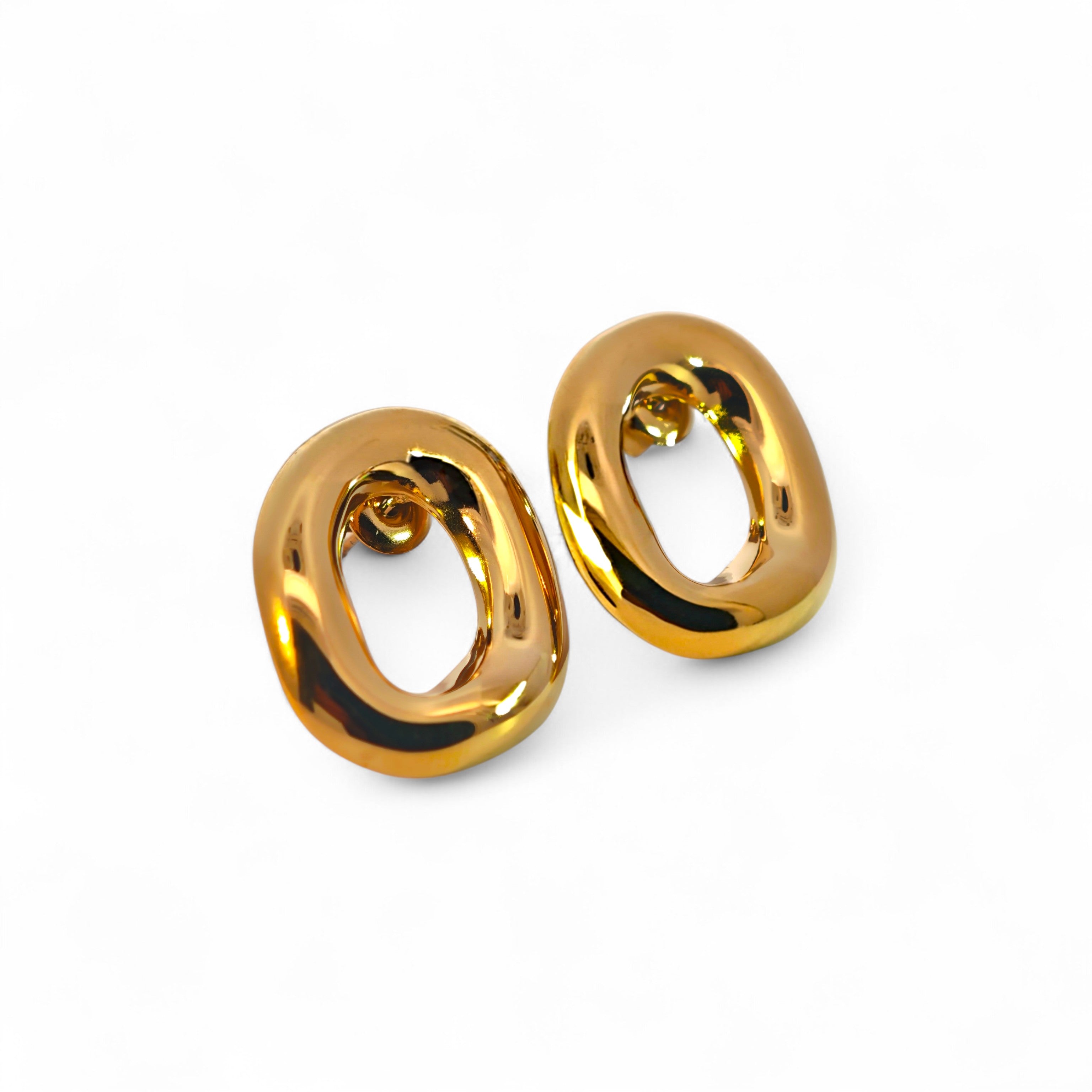 Orecchini a Lobo Bombati In Acciaio Inossidabile